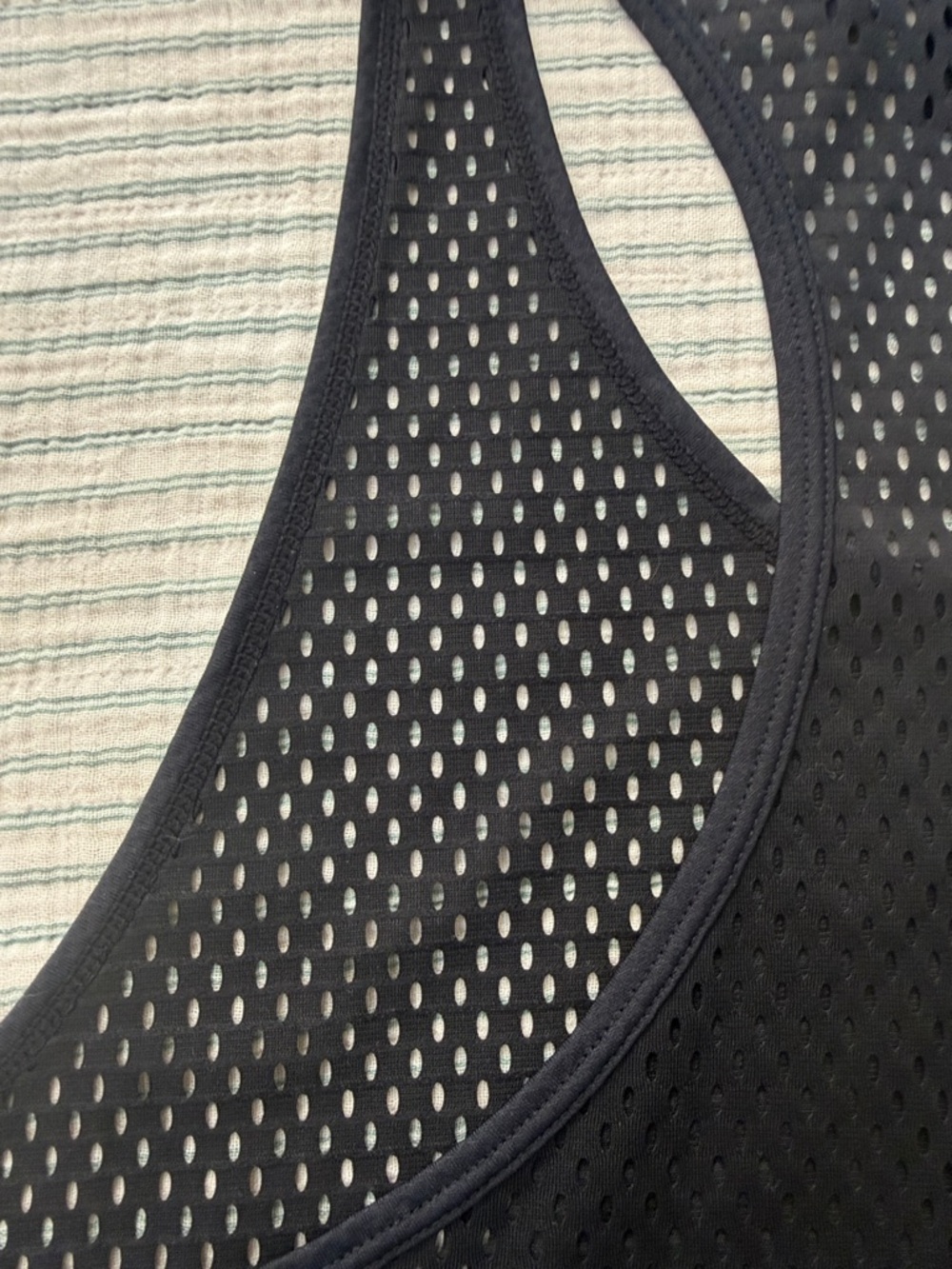 Black Zella Mesh Tank Top - Picture 4 of 4